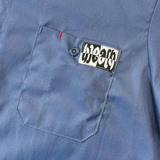 All Bad Button Up Work Shirt - Postal Blue