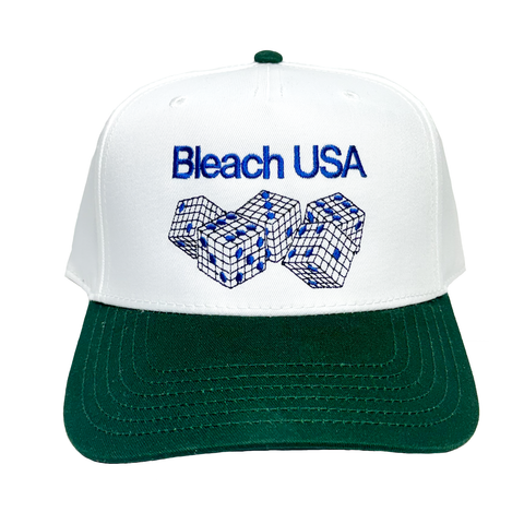 Threes Hat - White/Green