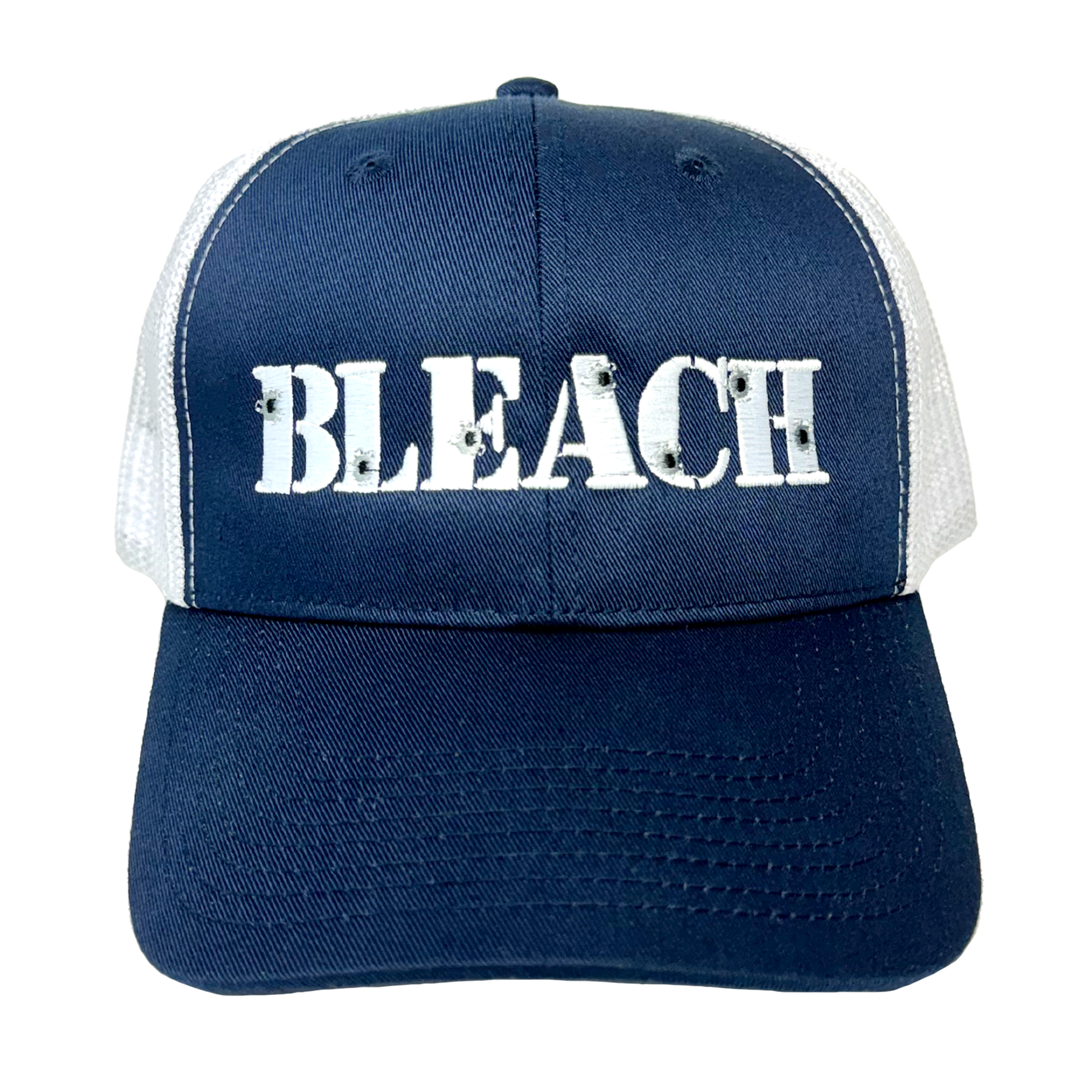 Shooter Trucker Hat - Navy/White – Bleach USA